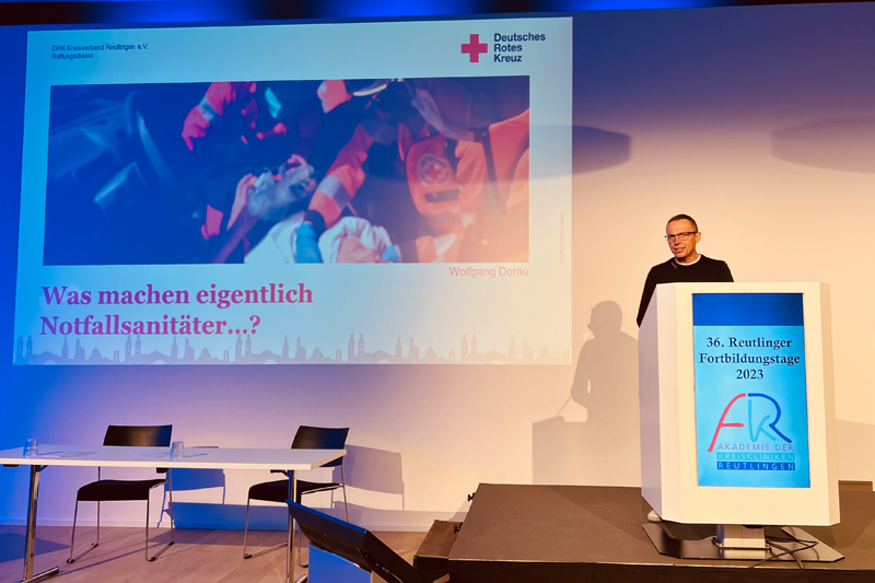 Vortrag "Notfallsanitäter", Wolfgang Dorau, Leitung Ausbildung NotSan, Leitungsteam PSNV-E